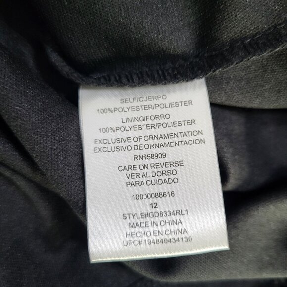 gb Girls Embroidered Lace Mini Dress Black Whimsigoth Grunge Halloween SZ 12 - Picture 10 of 11